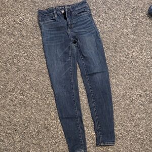 American Eagle Outfitters Dark Blue Skinny Jeans